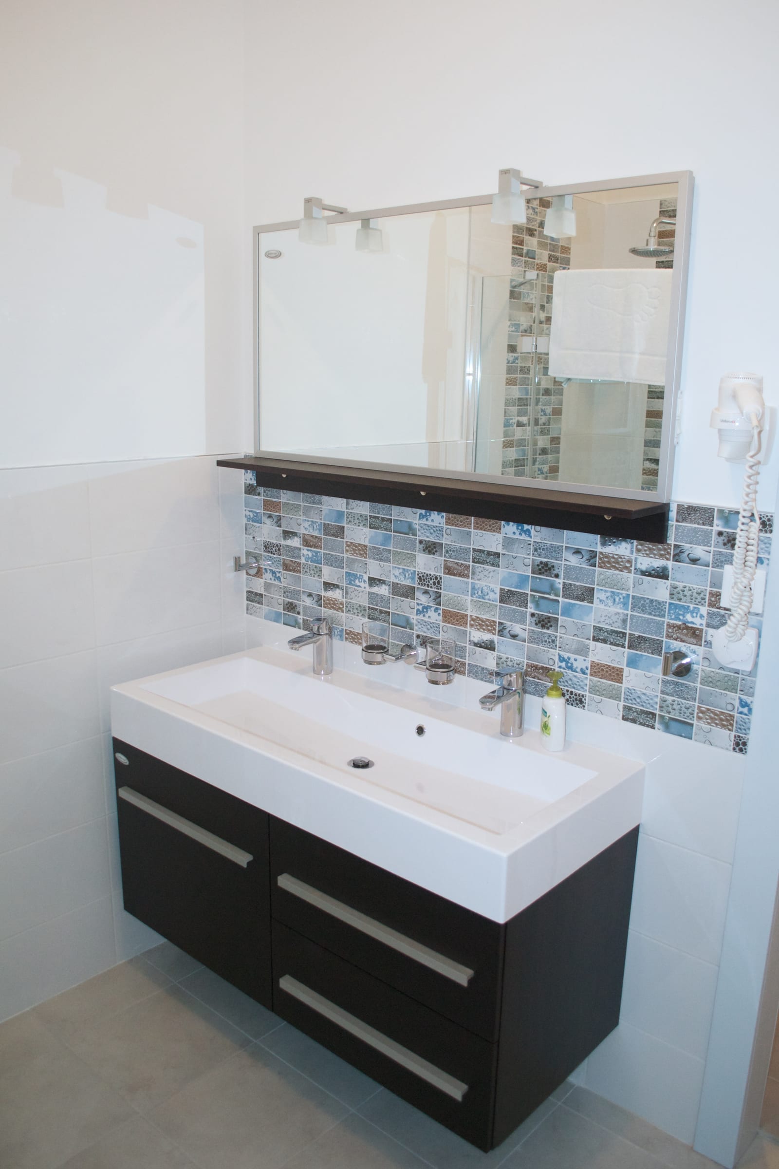 One of the bathrooms