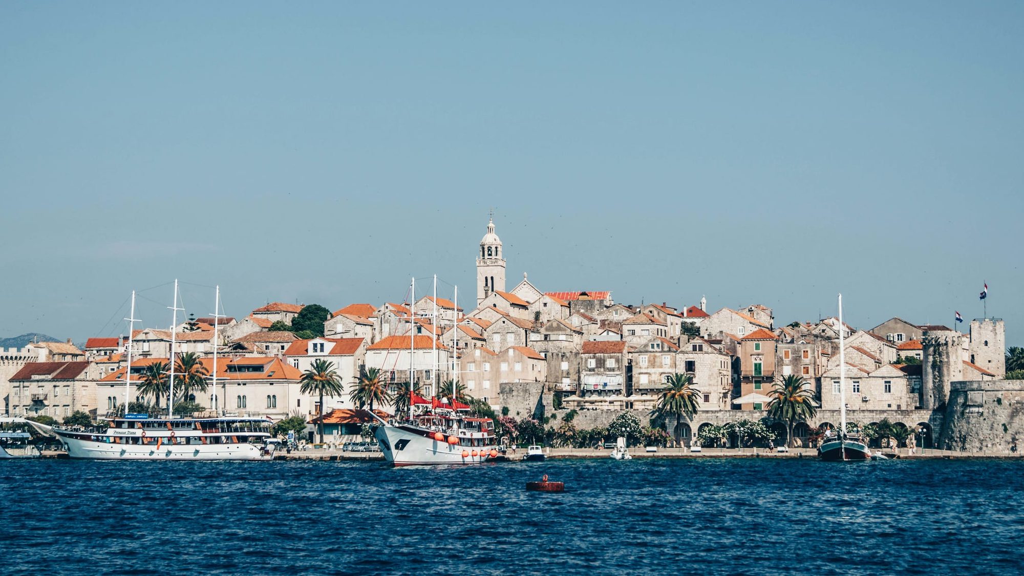 Korčula Island old town on the Croatian coast